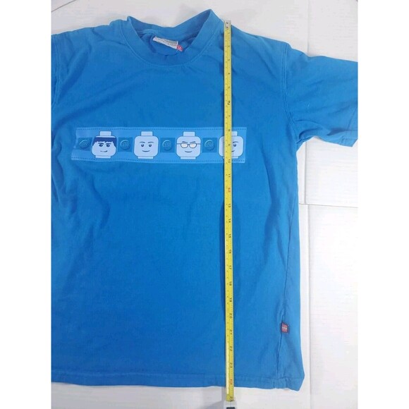 Lego Collection T-Shirt. Blue with Four Mini Fig Heads Men's Small. Rare - Picture 6 of 11